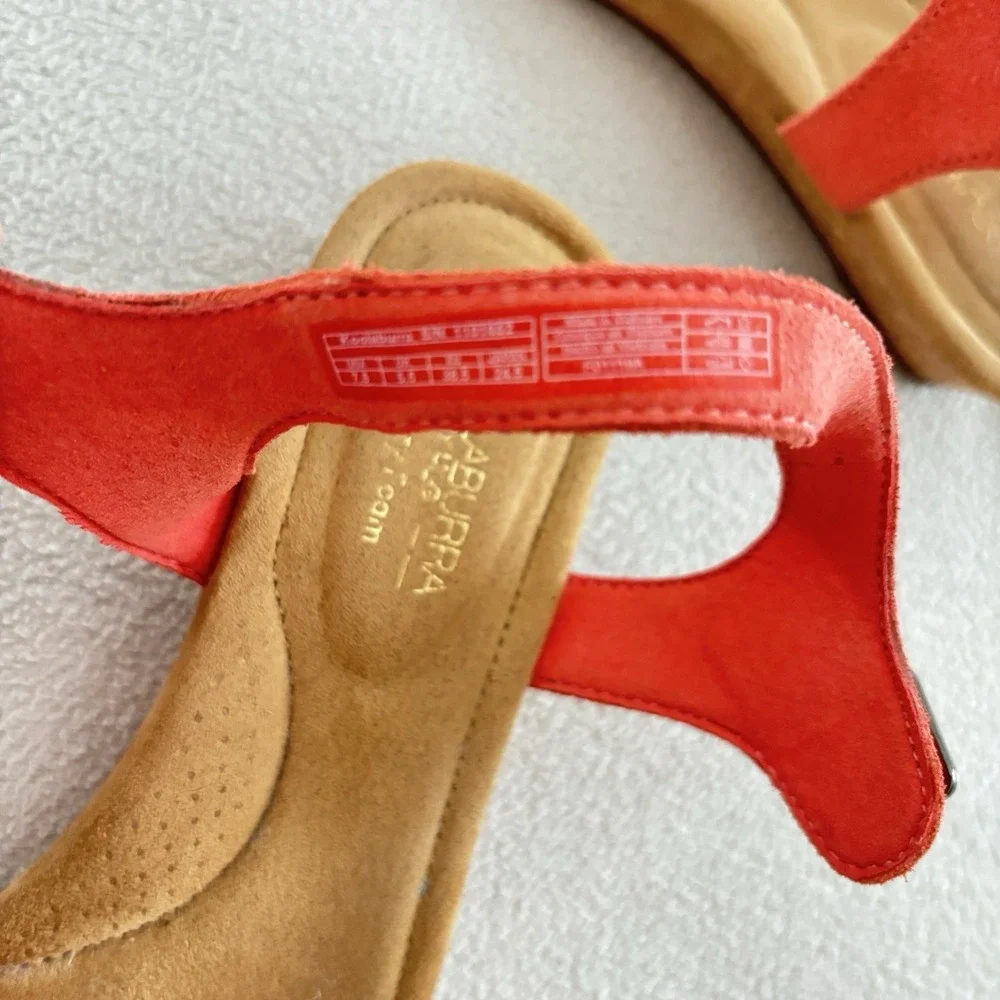 Kookaburra By Ugg Women Coral Ankle Strap Cork Wedge Grommet Sz 7.5 M Sandal